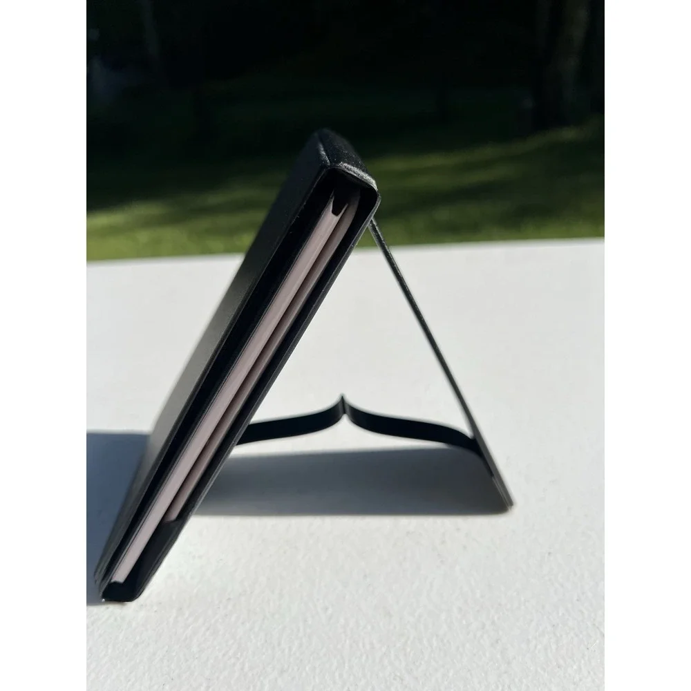 Mary Kay Black Folding Mirror with Clear Carrying Bag New